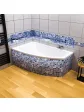 Acrylic corner bathtub arrangement - BERNO 150x90 cm
