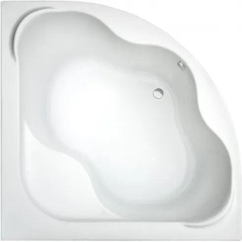 Acrylic corner symmetricl bathtub ExclusiveLine ORUNA 140x140 cm Sanitary acrylic corner bathtub ORUNA 140x140 cm ESSENTE Polish producer