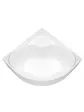 Asymmetric white acrylic corner bathtub - 150x150 cm ORUNA