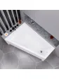 Corner bathtub bathroom arrangement with free siphon 160x100 cm BARBOSA
