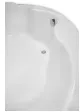 Universal corner bathtub for a couple with a siphon - 150x150 cm ORUNA