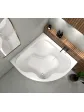 Corner bathtub top view 140x140 cm ORUNA