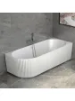 Freestanding corner bathtub, right, for a corner bathroom, freestanding, 140x70 cm, IMOLA Essente model