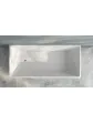 MESOLA freestanding rectangular grooved bathtub 150x75 cm