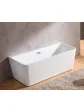 Free-standing wall-mounted bathtub 160 ZENTO model