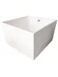Freestanding square bathtub on legs - SERANO 95x95 cm