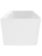 Free-standing wall-mounted bathtub 160x80 ZENTO white