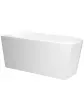 ARISTA freestanding wall-mounted bathtub 170x80 rear view
