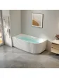 Wanna wolnostojąca przyścienna narożna mała - 150 cm IMOLA aranżacja