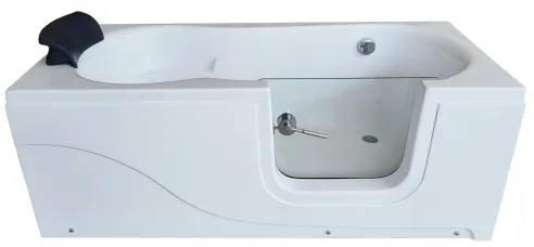 Low walk-in bathtub with a door for seniors - MEDICA 170x80 cm