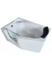 Płytka wanna otwierana dla osób starszych i niepełnosprawnych - MEDICA 135x90 cm