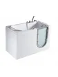 Walk-In tub with a door for the disabled or the elderly - 115x70 cm MEDICA H5621-115-R
