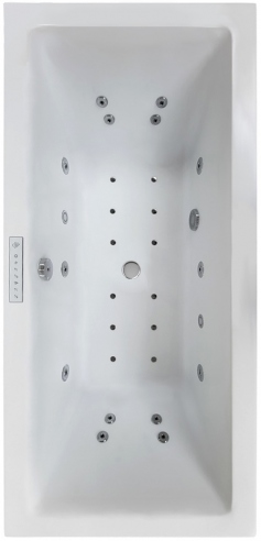 Wanna z hydromasażem 160x75 małe jacuzzi domowe z ozonowaniem