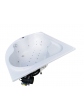 Whirlpool bathtub symmetric corner ExclusiveLine ORUNA 150x150 cm - 16