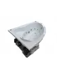 Corner acrylic whirlpool bathtub, small, 140x100, Polish manufacturer - Essente