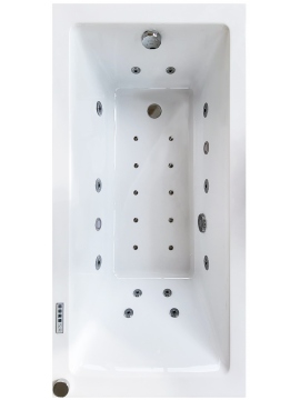 Wanna z hydromasażem 120x70 małe jacuzzi domowe z ozonowaniem