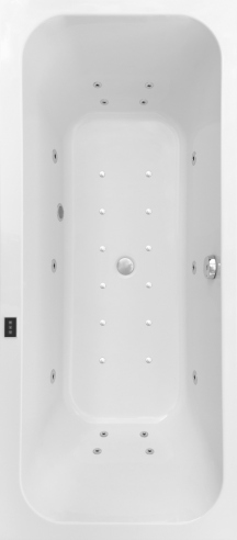 2-osobowa prostokątna wanna z hydromasażem jacuzzi VESSA DUO 190x90 cm Wanna z hydromasażem prostokątna VESSA DUO 190x90 cm