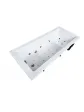 Rectangular Polish Jacuzzi bathtub on legs 150x70 Solar model - Essente