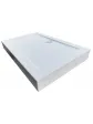 Wysoki brodzik prysznicowy 100x80 cm zabudowany z wysokim progiem model PRESTON