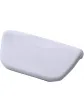 Comfortable white headrest for the bathtub